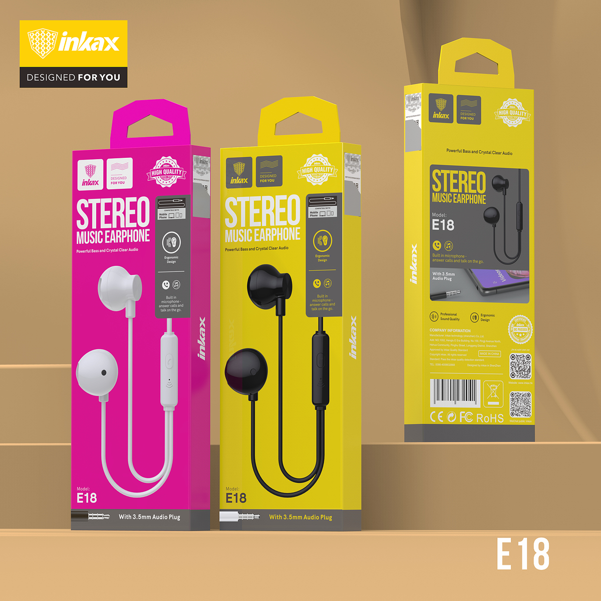 INKAX Handsfree E18