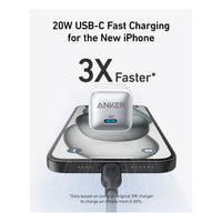 Anker 511 Charger Nano Pro 20W fast charging an iPhone