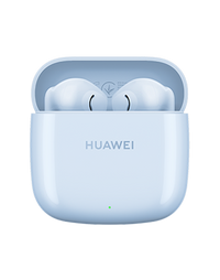Huawei FreeBuds SE 2 earbuds inside the open charging case, Isle Blue
